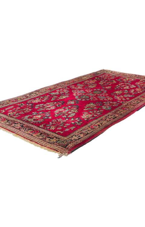 3 x 5 Vintage Persian Sarouk Rug 78315