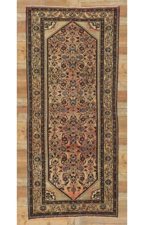 4 x 10 Vintage Persian Hamadan Rug 61153