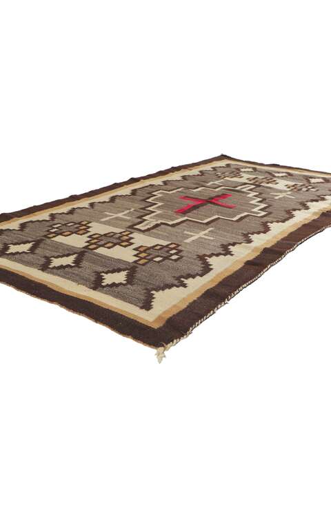 4 x 7 Vintage Navajo Ganado Rug 78351