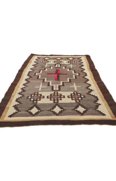 4 x 7 Vintage Navajo Ganado Rug 78351