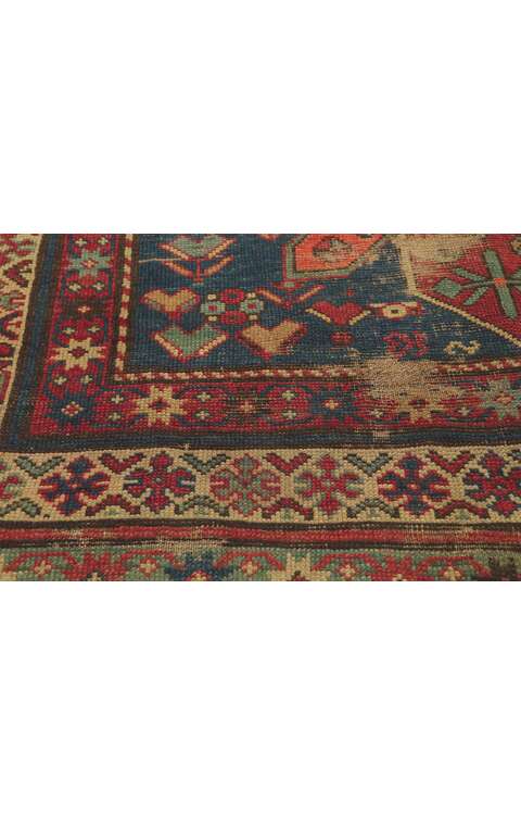 4 x 8 Antique Kazak Runner 78312
