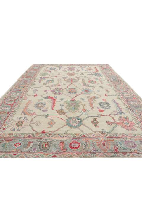 6 x 9 Colorful Oushak Rug 80971