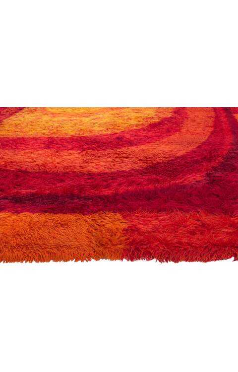 8 x 12 Vintage Danish Rya Rug 78352