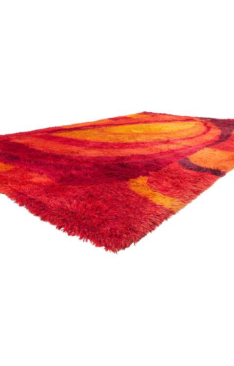 8 x 12 Vintage Danish Rya Rug 78352