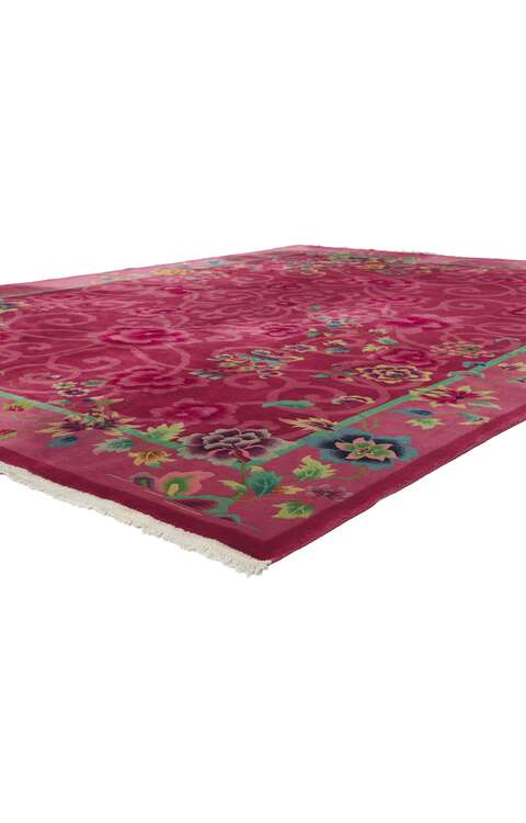 9 x 11 Antique Chinese Art Deco Rug 78318