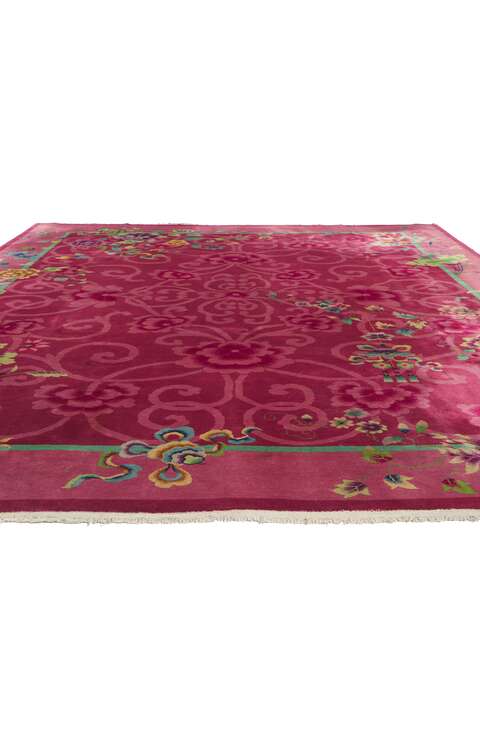 9 x 11 Antique Chinese Art Deco Rug 78318