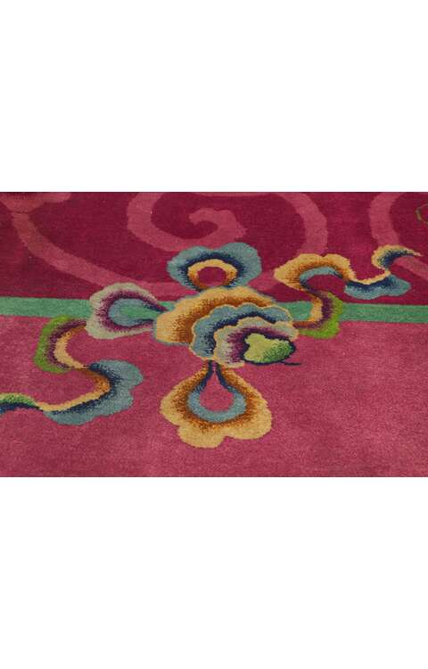 9 x 11 Antique Chinese Art Deco Rug 78318