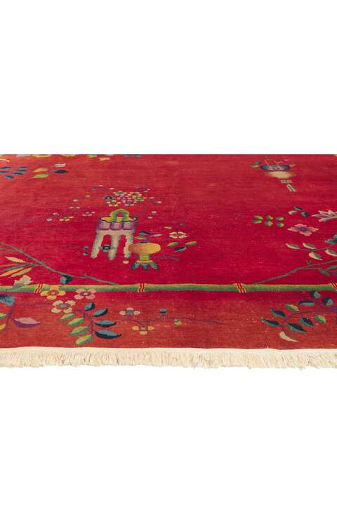 9 x 12 Antique Chinese Art Deco Rug 78314