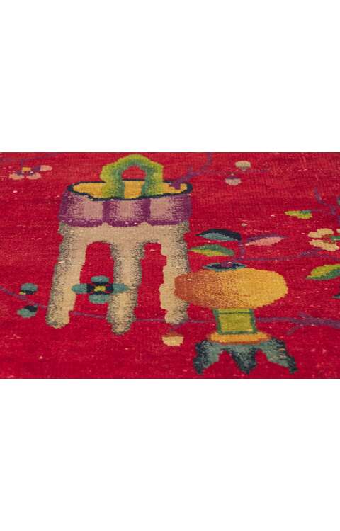 9 x 12 Antique Chinese Art Deco Rug 78314