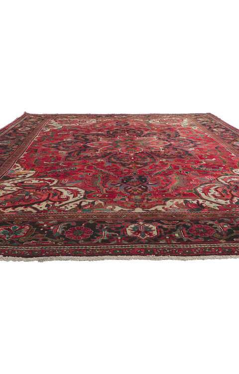 9 x 12 Vintage Persian Heriz Rug 61171