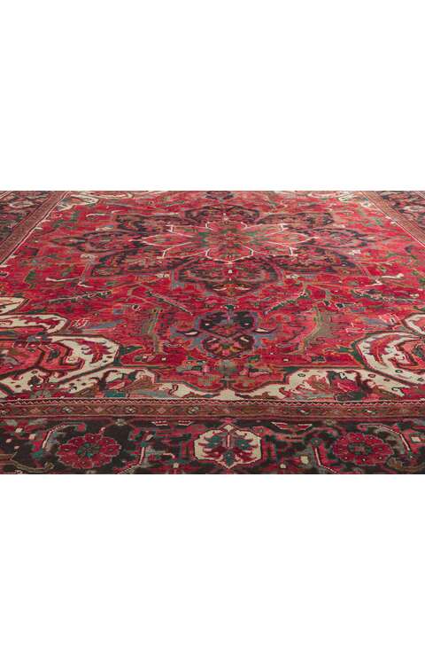9 x 12 Vintage Persian Heriz Rug 61171