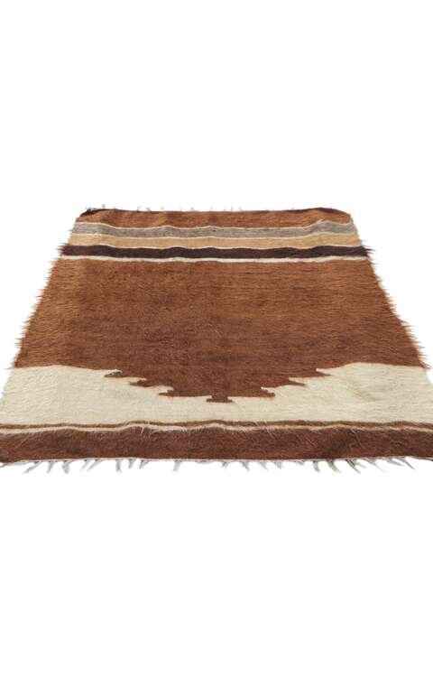 3 x 4 Vintage Turkish Angora Wool Kilim Rug 53850