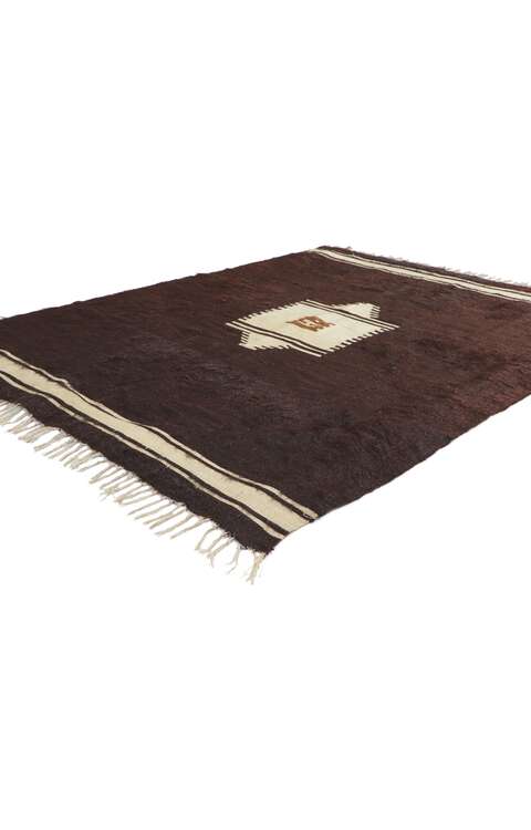 4 x 5 Vintage Turkish Angora Wool Kilim Rug 53830