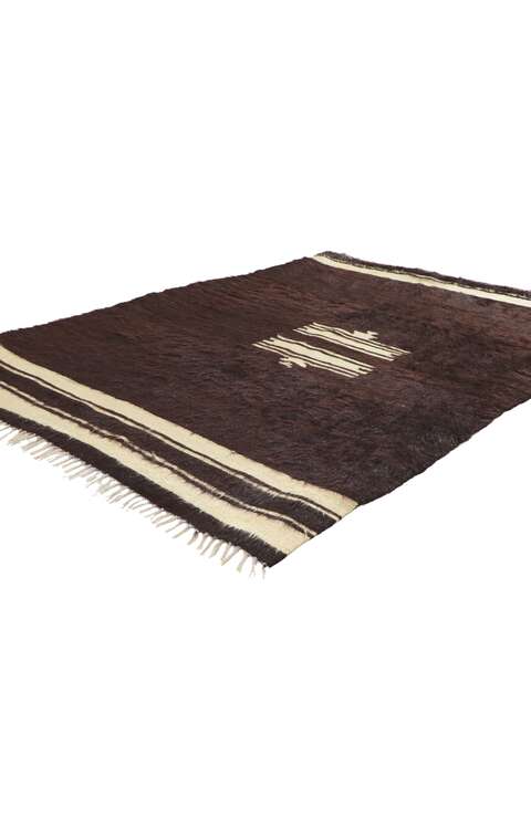 4 x 5 Vintage Turkish Angora Wool Kilim Rug 53838
