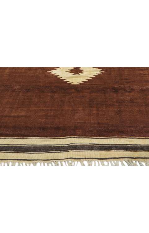 4 x 5 Vintage Turkish Angora Wool Kilim Rug 53853