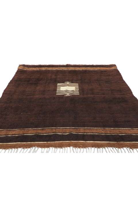 4 x 5 Vintage Turkish Angora Wool Kilim Rug 53854