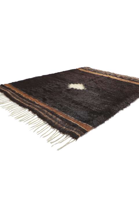 4 x 6 Vintage Turkish Angora Wool Kilim Rug 53836