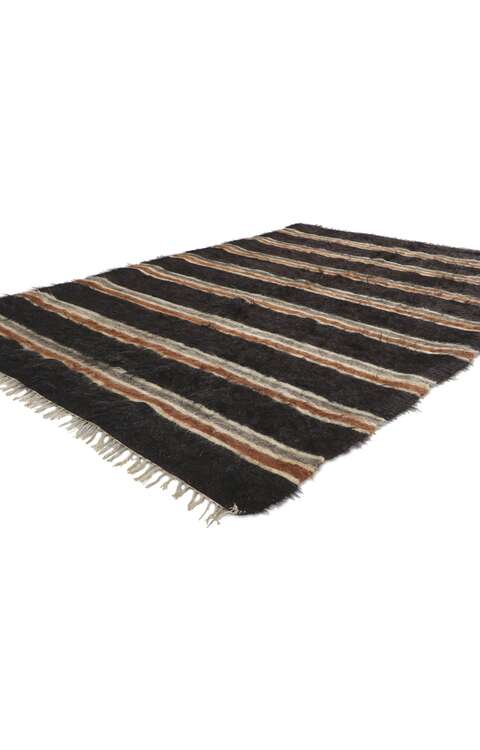 4 x 6 Vintage Turkish Angora Wool Kilim Rug 53857