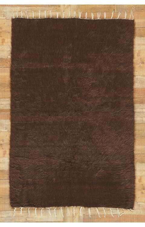 4 x 7 Vintage Turkish Angora Wool Kilim Rug 53839