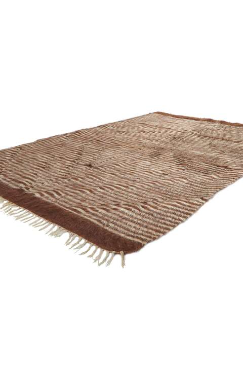 4 x 7 Vintage Turkish Angora Wool Kilim Rug 53845