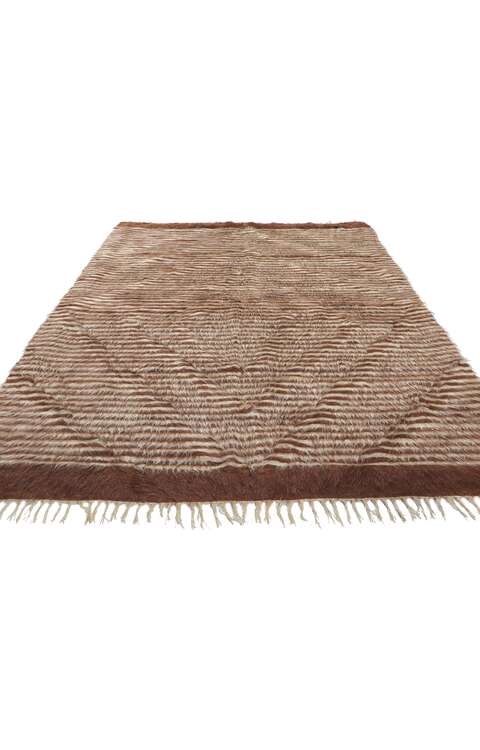4 x 7 Vintage Turkish Angora Wool Kilim Rug 53845