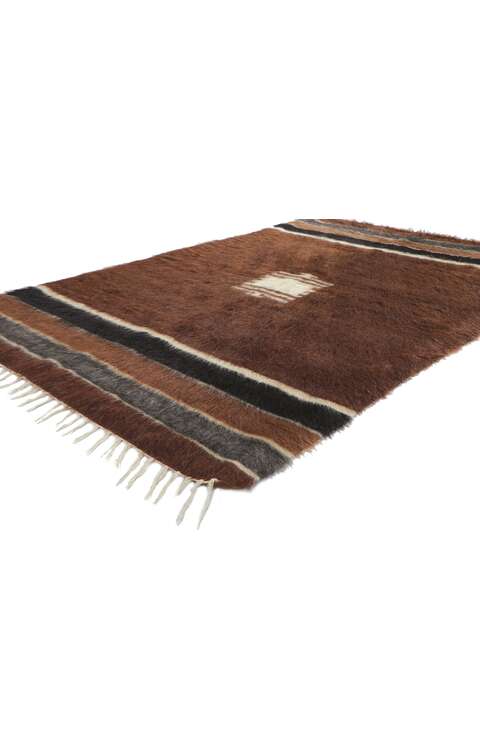 4 x 7 Vintage Turkish Angora Wool Kilim Rug 53858