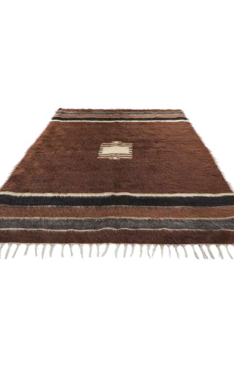 4 x 7 Vintage Turkish Angora Wool Kilim Rug 53858