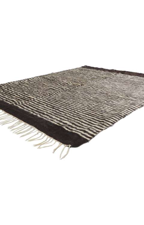 5 x 6 Vintage Turkish Angora Wool Kilim Rug 53860