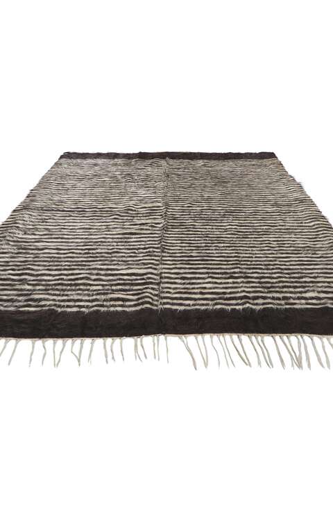 5 x 6 Vintage Turkish Angora Wool Kilim Rug 53860