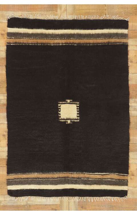 5 x 7 Vintage Turkish Angora Wool Kilim Rug 53834