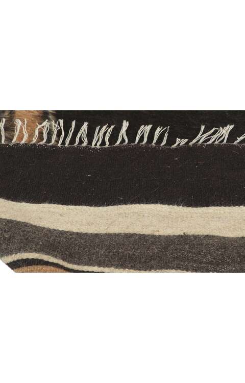 5 x 7 Vintage Turkish Angora Wool Kilim Rug 53834