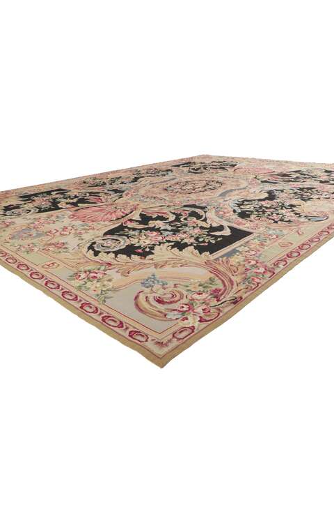 8 x 12 Vintage French Savonnerie Style Rug 78359