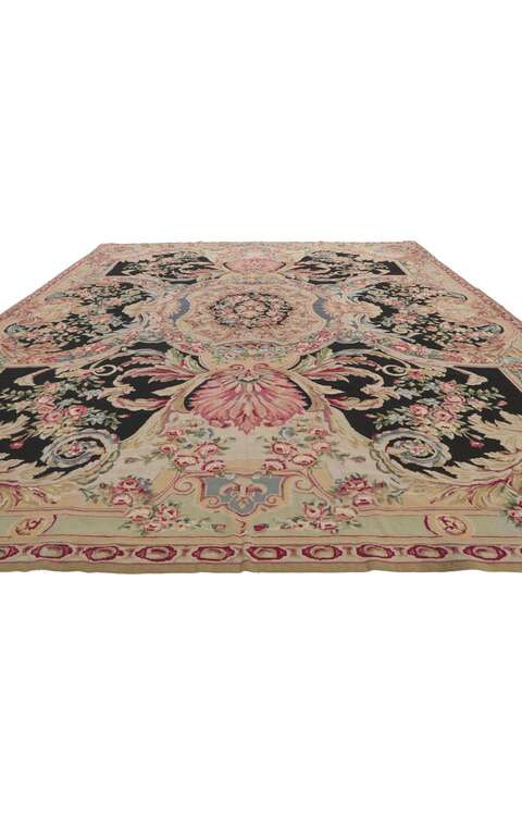 8 x 12 Vintage French Savonnerie Style Rug 78359