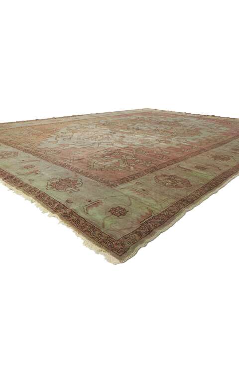 10 x 13 Vintage Turkish Serapi Rug 77664