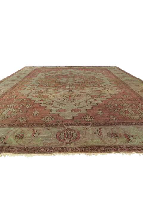 10 x 13 Vintage Turkish Serapi Rug 77664