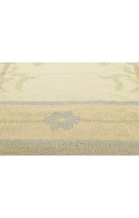 10 x 14 Vintage Floral Dhurrie Kilim Rug 78357