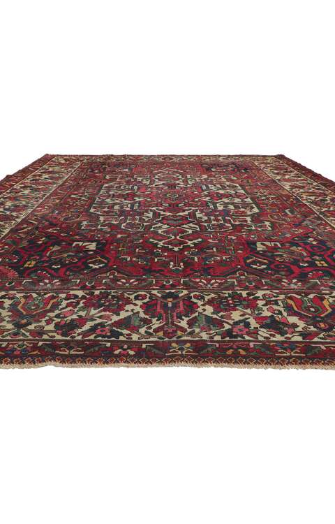 11 x 14 Antique Persian Bakhtiari Rug 61194