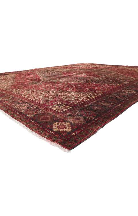 11 x 15 Vintage Persian Heriz Rug 61196