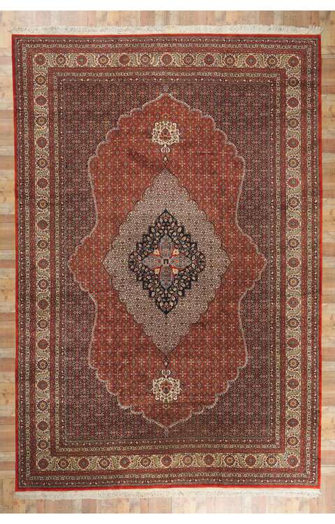 12 x 18 Vintage Persian Tabriz Rug 78414