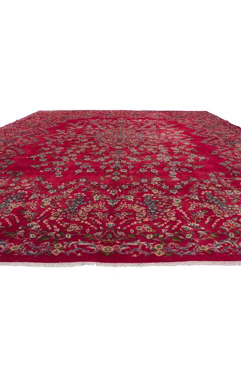 13 x 16 Antique Persian Kerman Rug 61209