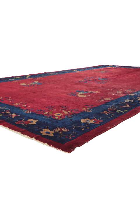 9 x 15 Antique Chinese Peking Rug 78313