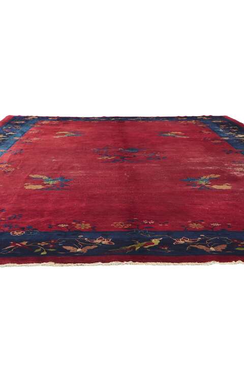 9 x 15 Antique Chinese Peking Rug 78313