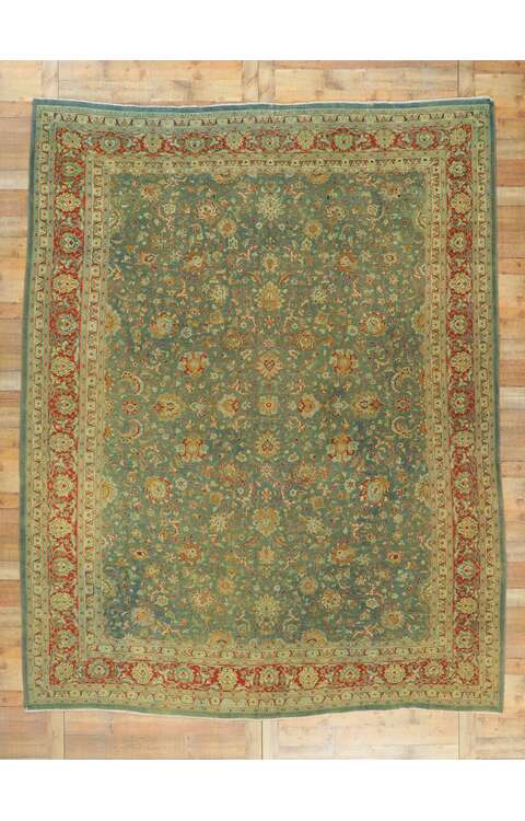 10 x 12 Antique Persian Tabriz Rug 61178