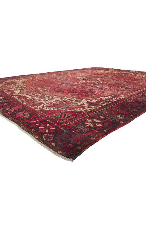 10 x 13 Vintage Persian Heriz Rug 61191