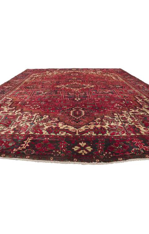 10 x 13 Vintage Persian Heriz Rug 61191
