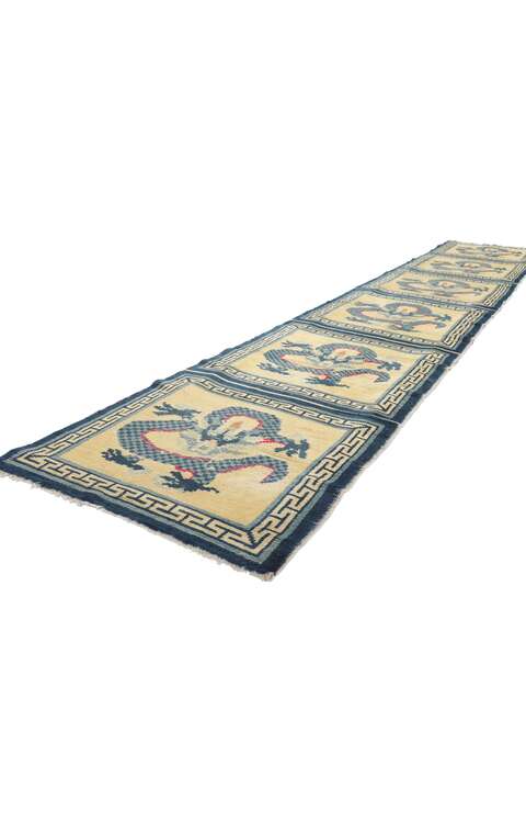 2 x 13 Antique Chinese Ningxia Bench Runner 78455