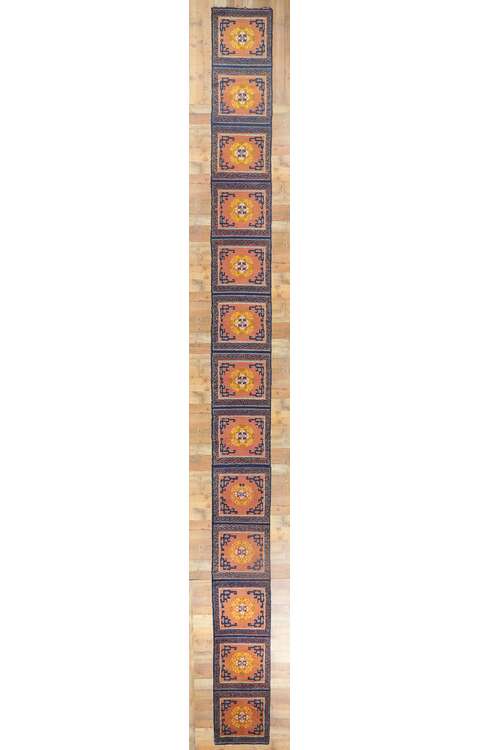 2 x 26 Antique Chinese Ningxia Bench Runner 78450