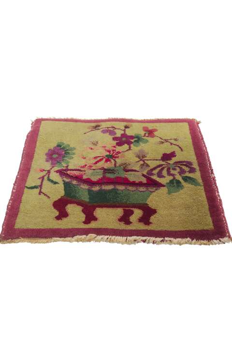 2 x 2 Antique Chinese Art Deco Rug 78436