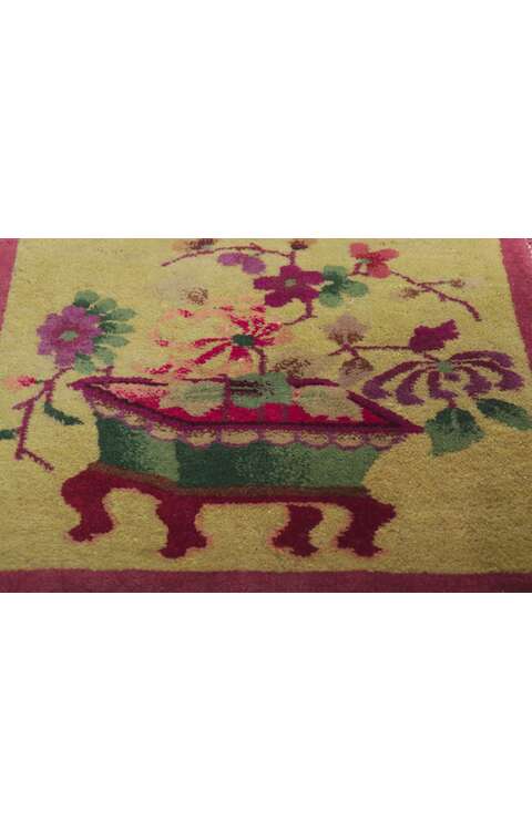 2 x 2 Antique Chinese Art Deco Rug 78436