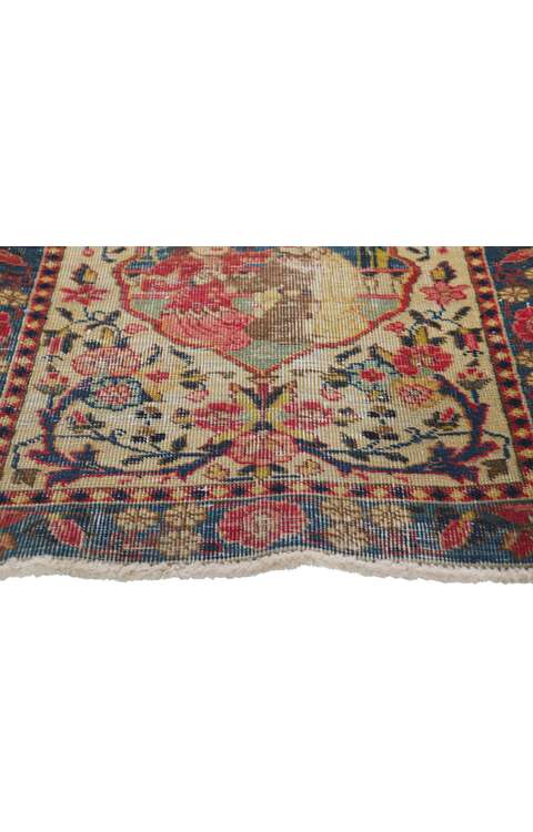 2 x 2 Antique Persian Tabriz Rug 61213